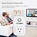 GYMAN 1 Alexa Smart Plug Wi-Fi No Hub Required Wireless Timing Smart Socket Remote Control Your Devices for Smart Home, Works with Amazon Alexa Echo Dot