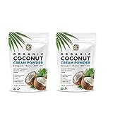 Organic Premium Coconut Milk Powder | Perfect Keto Powdered Coffee Creamer | High in MCT Oil | Vegan | No Added Sugar | Dehydrated | Vegan | Gluten and Dairy Free - (2 Pack)