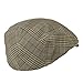 Khaki Plaid Ivy Newsboy Cap