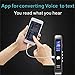 Voice Recorder, Audio transcribe APP, 8GB Compact USB Audio Voice Recorder, MP3 Player, Noise Reduction, Multi-connectors Dictaphone for Lectures Meetings
