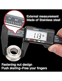 Calibre Vernier Digital, electrónica regla herramienta de medición con visualización LCD extragrande, por fstdgte