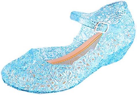 Vokamara Princess Girls Sandals Jelly Mary Jane Dance Party Cosplay Shoes for Kids Toddler