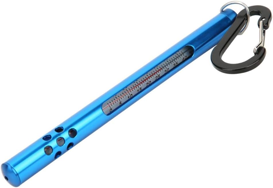 Tbest Fishing Thermometer, Fly Fishing Thermometer Outdoor Metal Water