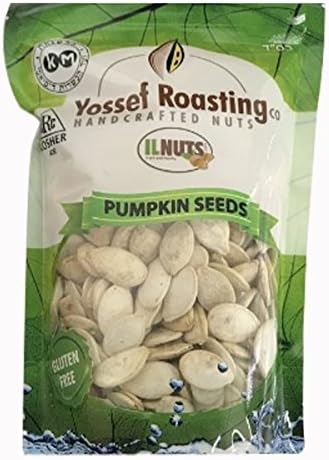 Yossef Roasting Pumpkin Seeds Gluten Free 5 Oz. Pack Of 3.