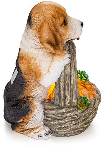 Puppy-Dog-with-Basket-Solar-Powered-LED-Outdoor-Decor-Garden-Light