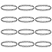 AKStore 12 Pieces Tattoo Choker Necklace Stretch Gothic Tattoo Henna Elastic Choker Necklace Set (Black)
