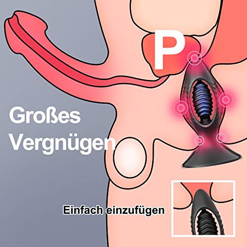 Fondlove Analvibrator Analplag Prostata Massagegerät Prostate Stimulator Analsexspielzeug Analorgasmus Wasserdicht Sexspielzeug Männer Frauen und Paare