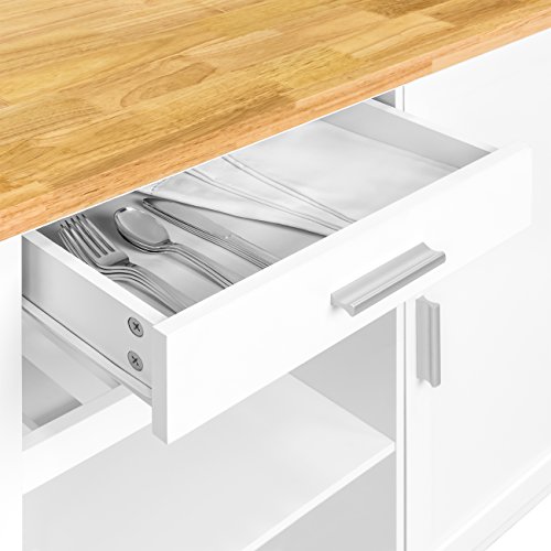 Best Choice Products Portable Kitchen Island Cocktail Cart for Serving