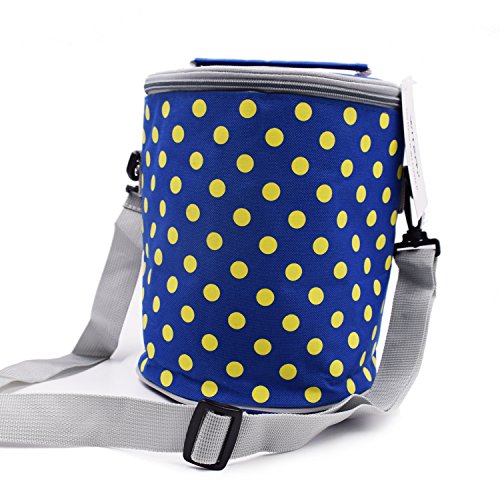 WITERY Thermal Cooler Insulated Lunch Bag, Zipper New Waterproof Nylon Lunch Bag Tote Insulated Thermal / Insulated Cooler Lunch Box Sack Picnic Storage Carry Case Pouch Tote Bag Lunch Kit - Thumbnail 2