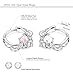 FUNRUN JEWELRY 2PCS 16G Stainless Steel Created-opal Septum Ring Hoop Nose Ring Body Jewelry Piercing White Pink