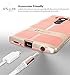 LG V10 Case, Vena [vAllure] Wave Texture [Bumper Frame][CornerGuard ShockProof | Strong Grip] Slim Hybrid Cover for LG V10 2015 (Gold / Coral Pink)