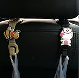 Drhob 2pc Cartoon car seat car glove hook hook multifunction car back hook