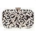 Fawziya Bling Ring Clutch Cocktail Purses For Women Snakeskin Evening Bag-Black