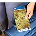 Fintie Passport Holder Travel Wallet RFID Blocking PU Leather Card Case Cover, Map