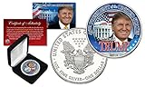 DONALD TRUMP For President 2016 1 oz PURE SILVER AMERICAN US EAGLE in Deluxe Box