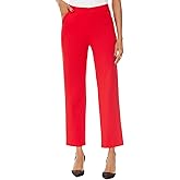 iChosy Women's Straight Leg Dress Work Ankle Pants Business Office Casual Slacks with Pockets