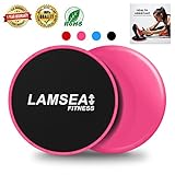 Exercise Sliders Fitness, Dual Sides Strength Slides Workout Slider Gliding Discs for Exercise Equipment Core Discs Sliders Perfect Used on Carpet or Hard Floors