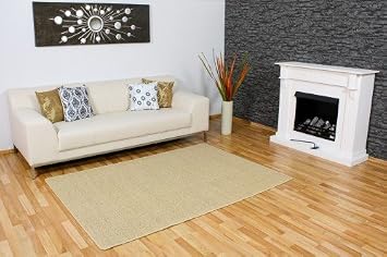 Sisal Teppich 140x200 Gekettelt 100 Natur Sisalteppich Amazon De