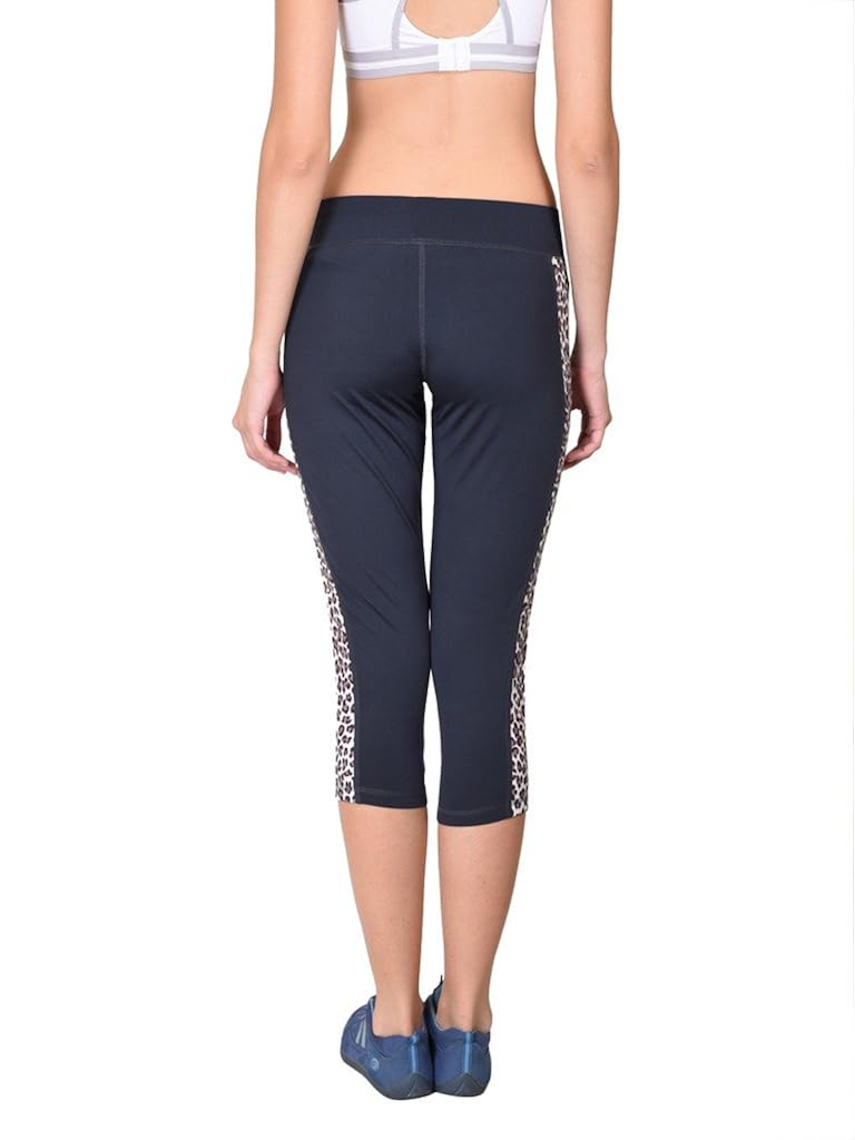 onesport women's polyester spandex jersey dark grey three fourths(onsp24dg-p)