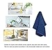 Mia'sDream Microfiber Cleaning Cloth Kitchen Cleaning Rags, Waffle Weave Dish Towels fo Kitchen, Fast Drying Dish Rags Dish Cloths for Washing Dishes,12inch X 12inch,6 Pack, Navy Blue
