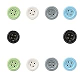 Perilla Home Set of 10 Round Ceramic Button Knobs