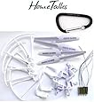 Hometalks® de Syma X5 X5c X5c-1 Quadcopter Set Completo Parte 4 * Motores Propulsores de Skid Landing Protectores de Motor Base + 1 Hometalks mosquetón