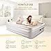 Air Mattress, TopElek Inflatable Airbed with Built-in Electric Pump, Elevated Air Bed, Height 19” , Queen Size, for Guest, Rest, Camping, Travelling, Midday Breakthumb 1