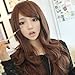 Wigs Winwuxi Womens Girls Fashion Wavy Curly Long Hair Human Full Wigs With Hairnet Deep Brown