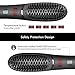 COOLKESI Ionic Beard Straightener for Men, Anti-Scald Hair Straightening Brush with Fast Heating, Portable Ceramic Heat Brush Comb for Home or Travel, Electric Dual Voltage & Adjustable Temperature
