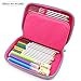 Cute Pencil Case Unicorn Kids Large Colored School Stationery Pen Box with Compartments for Students Teens Girls. (Pink)