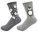 Lovful 2 Pairs Women's Animal Pattern Casual Cotton Socks,Grey