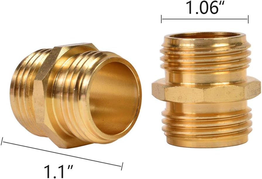REGNHLIF 2 Pack 3/4" Brass Garden Hose End Caps with Washers : Garden & Outdoor