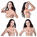 ONine Self Adhesive Bra Strapless Sticky Bra Backless Invisible Push Up Bras for Women (Cup DD/E, Nude)