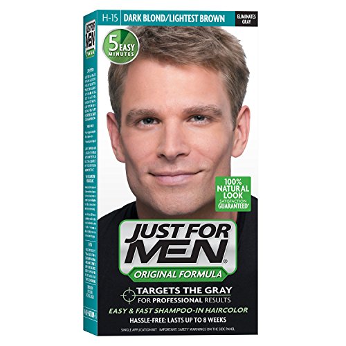 Just For Men Original Formula Men's Hair Color, Dark Blond Lightest Brown (Pack of 3)