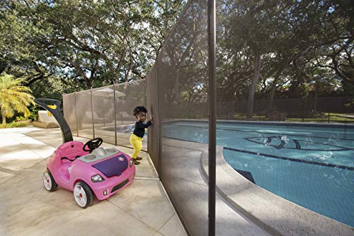 Pool Fence DIY by Life Saver Fencing Section Kit, 4 x 12-Feet, Black (Renewed)