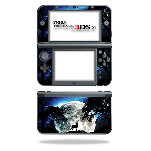 MightySkins Skin Compatible with Nintendo New 3DS XL (2015) - Moonlight Deer | Protective, Durable, and Unique Vinyl Decal wrap Cover | Easy to Apply, Remove, and Change Styles | Made in The USA