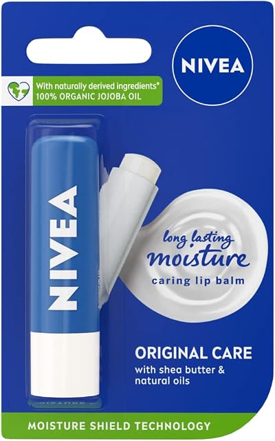 NIVEA Lip Balm Original Care 4.8g Protecting Hydrating Lip Moisturiser Shea
