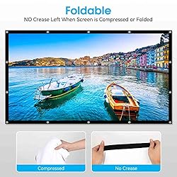 Frocopo 120 inch Projector Screen, 16:9 Foldable