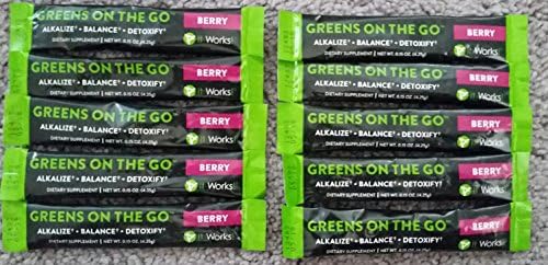 It Works Greens on the Go, Barry flavor, 10 packets in gift bag