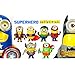 Despicable Me Minions Superheroes Action Figures 8pcs/set Toys Size ~ 3.5 inch
