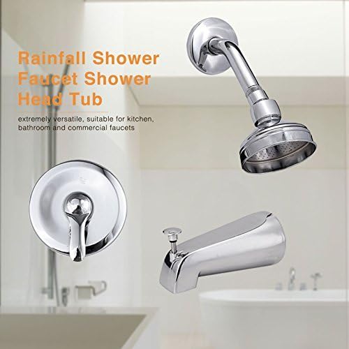 Mecor Mixer Shower Combo Set Rainfall Shower Faucet Handheld