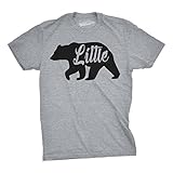Toddler Little Bear for Children Adorable Funny Novelty Family T Shirt (Grey) -5T