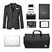 ACSTEP Travel Suit Bag,Garment Bags for Travel,45L Convertible Suit Bag for Men Women,Waterproof Duffle Shoulder Garment Bags, Black