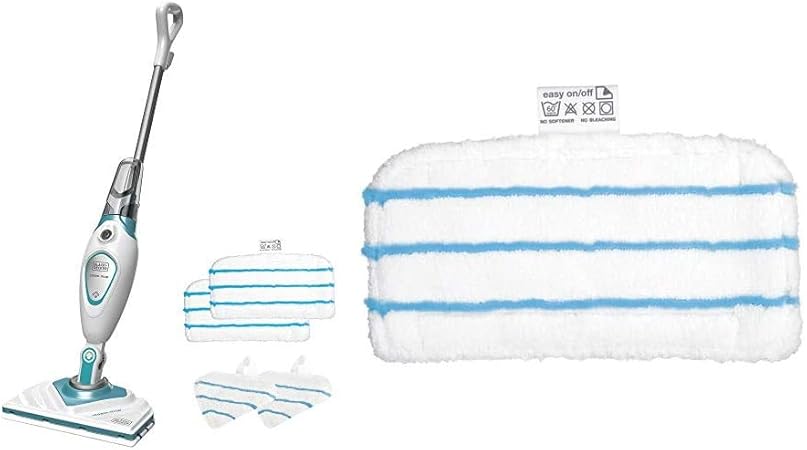BLACK DECKER FSMP20-XJ Steam-mop Confezione 2 panni