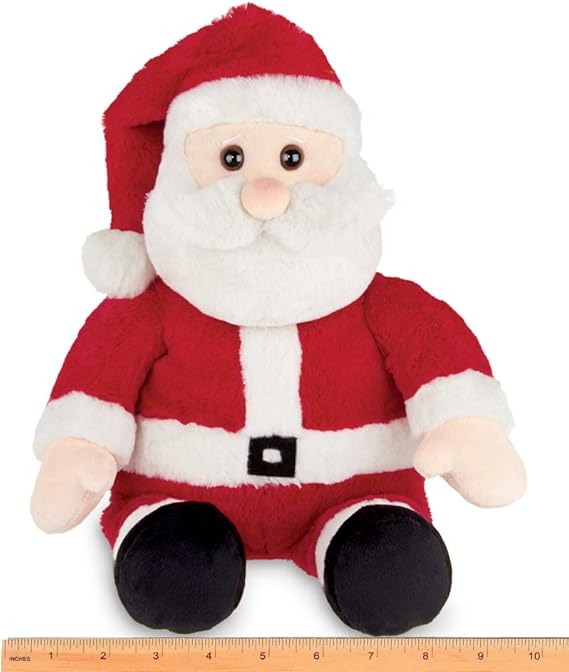 large stuffed santa and mrs claus