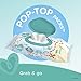 Baby Wipes, Pampers Sensitive Water Baby Diaper Wipes, Complete Clean Scented, 7X Pop-Top Packs, 504 Total Wipes