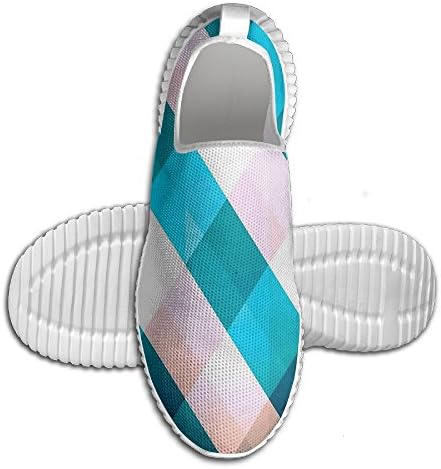 Abstract Art Pattern Lattice Shoes Lightweight Sports Trail And Road Running, Fitness, Athletic Barefoot-inspired Shoe For Men