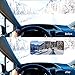 SAILEAD Polarized Sun Visor Sunshade Extender for Car with Polycarbonate Lens, Anti-Glare Car Sun Visor with Mirror Protects from Sun Glare, Snow Blindness, UV Rays, Universal for Cars, SUVs