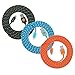 3 Pack of 6ft (2-meter) High Speed Nylon Braided Lightning Cables Sync and Charge Cord for iPhone 6S, 6S Plus, iPhone SE (Blue Orange Black)
