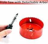 HOME COMPOSER 50mm Bi-Metal Hole Saw with Hex Shank for Wood Plastic view 4